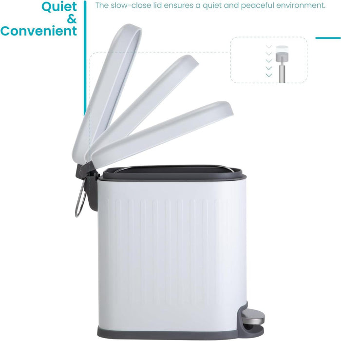 1.3 Gallon Slim Trash Can - 5 Liter