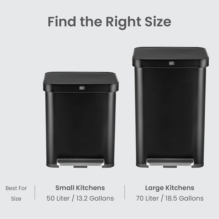 13 Gallon Virtuoso 2.0 Trash Can - 50 Liter