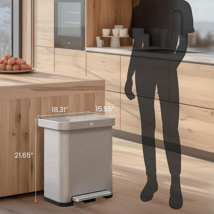 13 Gallon Virtuoso 2.0 Trash Can - 50 Liter