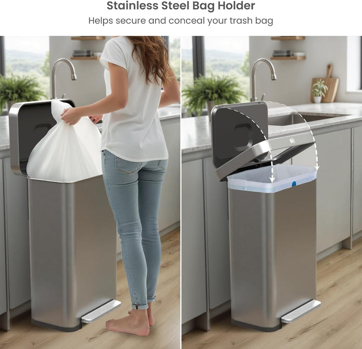 18.5 Gallon Virtuoso 2.0 Trash Can - 70 Liter