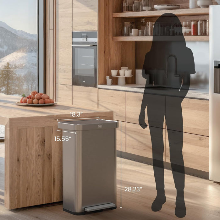 18.5 Gallon Virtuoso 2.0 Trash Can - 70 Liter