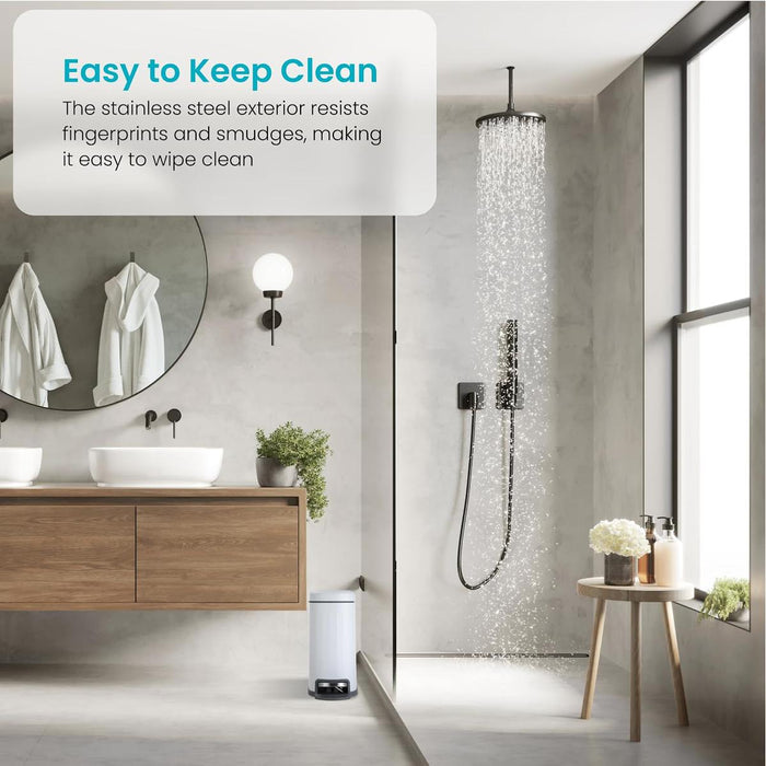 1.3 Gallon Slim Trash Can - 5 Liter