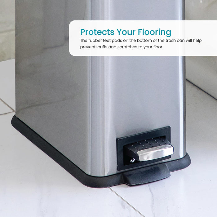 2.6 Gallon Slim Trash Can - 10 Liter