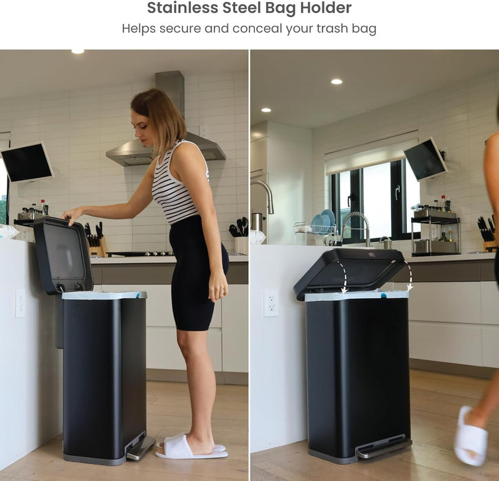 18.5 Gallon Virtuoso 2.0 Trash Can - 70 Liter