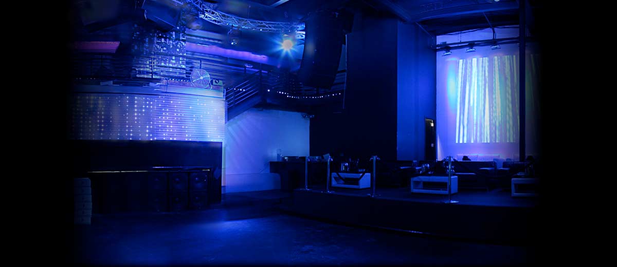 The Main Room dance floor and stage at Ibiza DC Nightclub